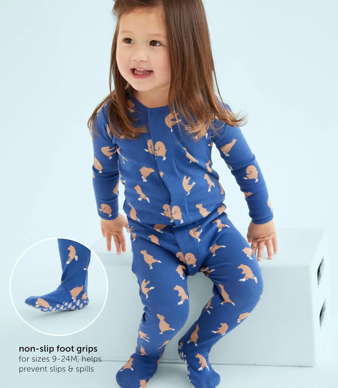 Magnetic Me 100% Organic Cotton Magnetic Baby Footie Pajamas | Super Soft Organic Cotton Fabric | Available in PRE - 24M