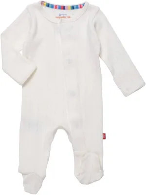 Magnetic Me 100% Organic Cotton Magnetic Baby Footie Pajamas | Super Soft Organic Cotton Fabric | Available in PRE - 24M