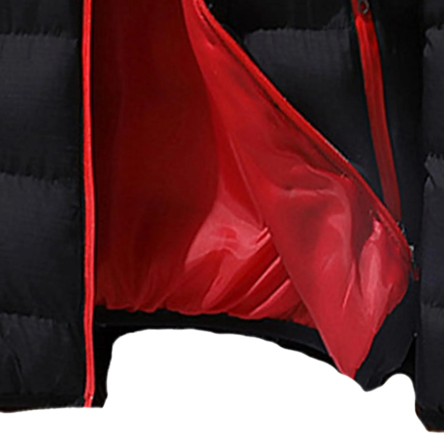 Maiyifu-GJ Men Winter Down Coat Jacket Lightweight Warm Thicken Padded Outerwear Stand Collar Ski Hiking Travel Warm Overcoat