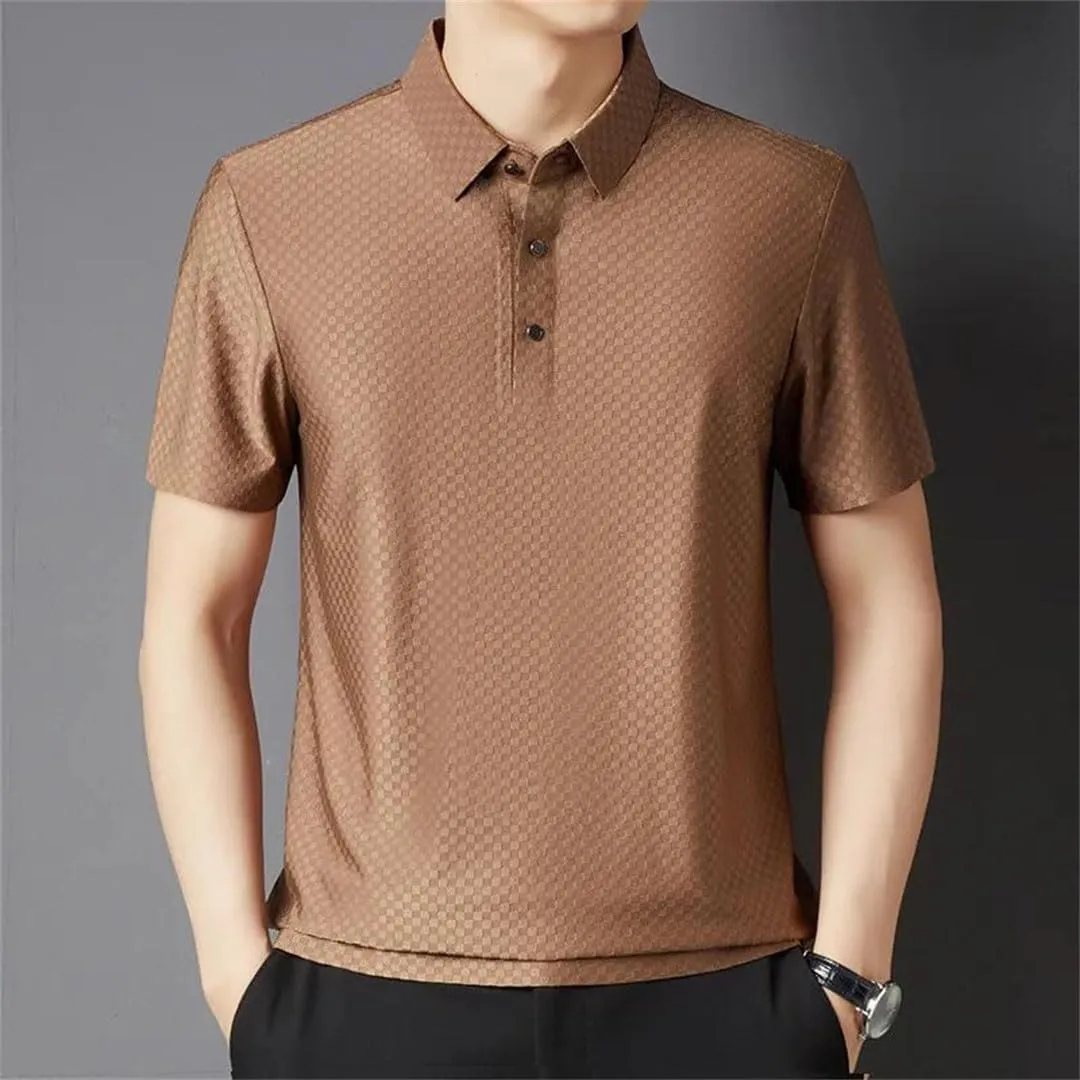 Male Short Sleeve Loose Summer Clothing Loose Korean Polo Shirt Tops