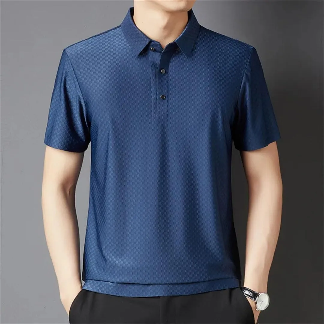Male Short Sleeve Loose Summer Clothing Loose Korean Polo Shirt Tops