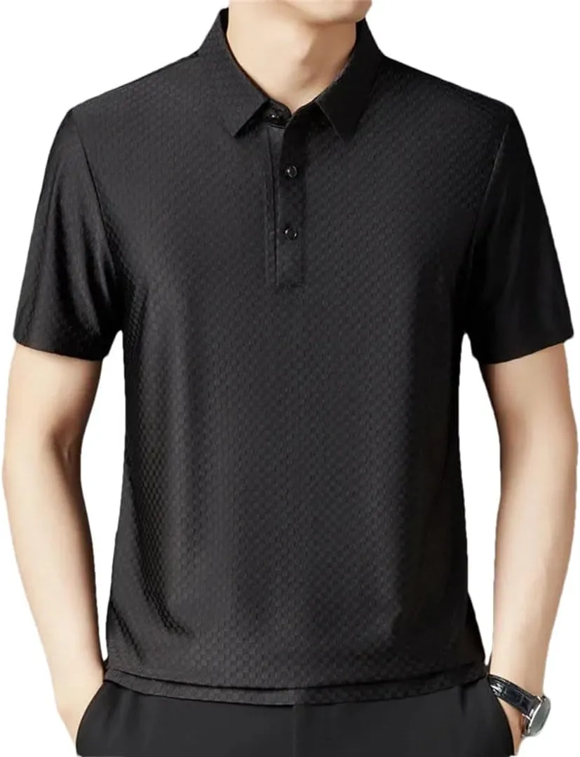 Male Short Sleeve Loose Summer Clothing Loose Korean Polo Shirt Tops