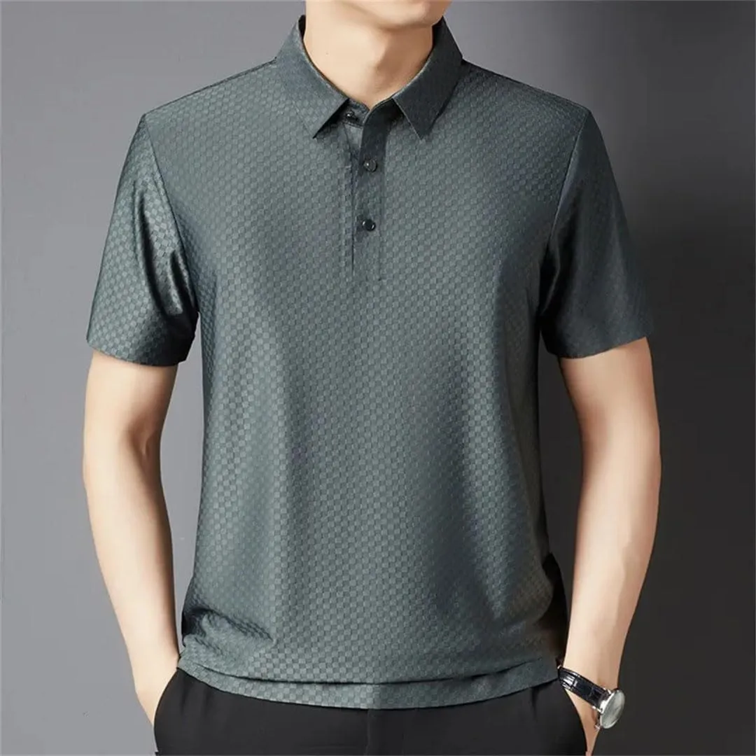 Male Short Sleeve Loose Summer Clothing Loose Korean Polo Shirt Tops