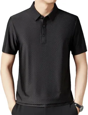 Male Short Sleeve Loose Summer Clothing Loose Korean Polo Shirt Tops