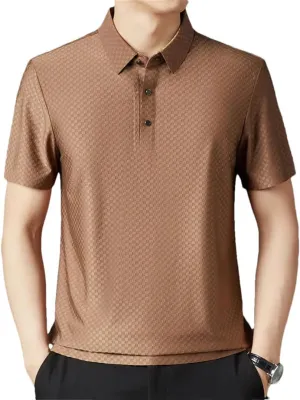 Male Short Sleeve Loose Summer Clothing Loose Korean Polo Shirt Tops