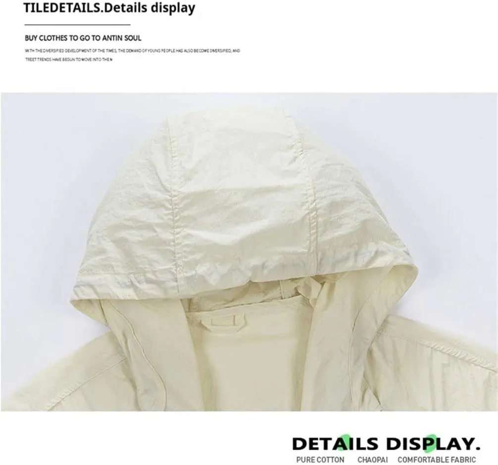 Men Loose Fit Hiking Jacket Lightweight Men's And Women's Outdoor Loose Long Sleeve Outdoor Sport Jackets