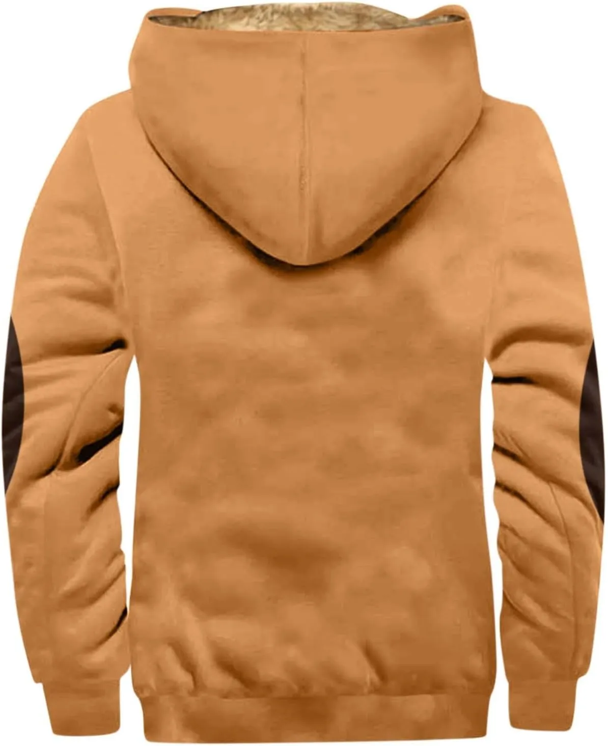 Men's Loose Jacket Coats Long Sleeve Zipper Hooded Loose-Fitting Coat Cycling Jackets for Men