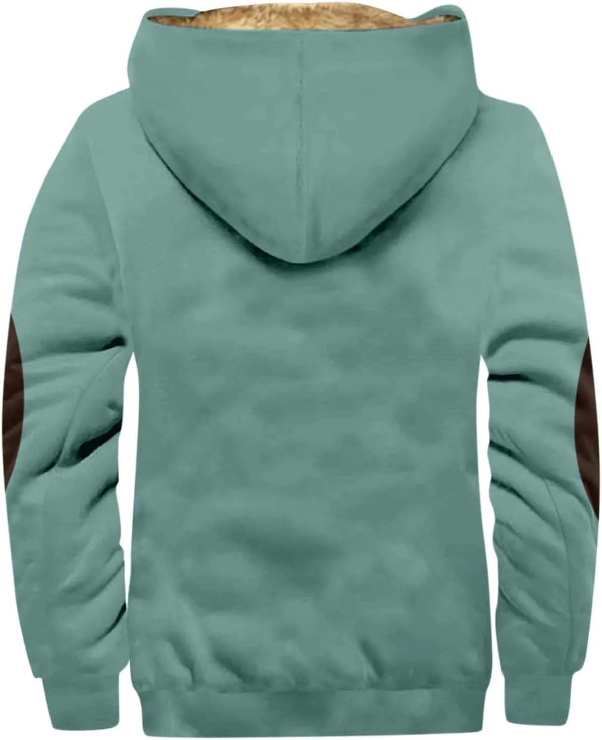 Men's Loose Jacket Coats Long Sleeve Zipper Hooded Loose-Fitting Coat Cycling Jackets for Men