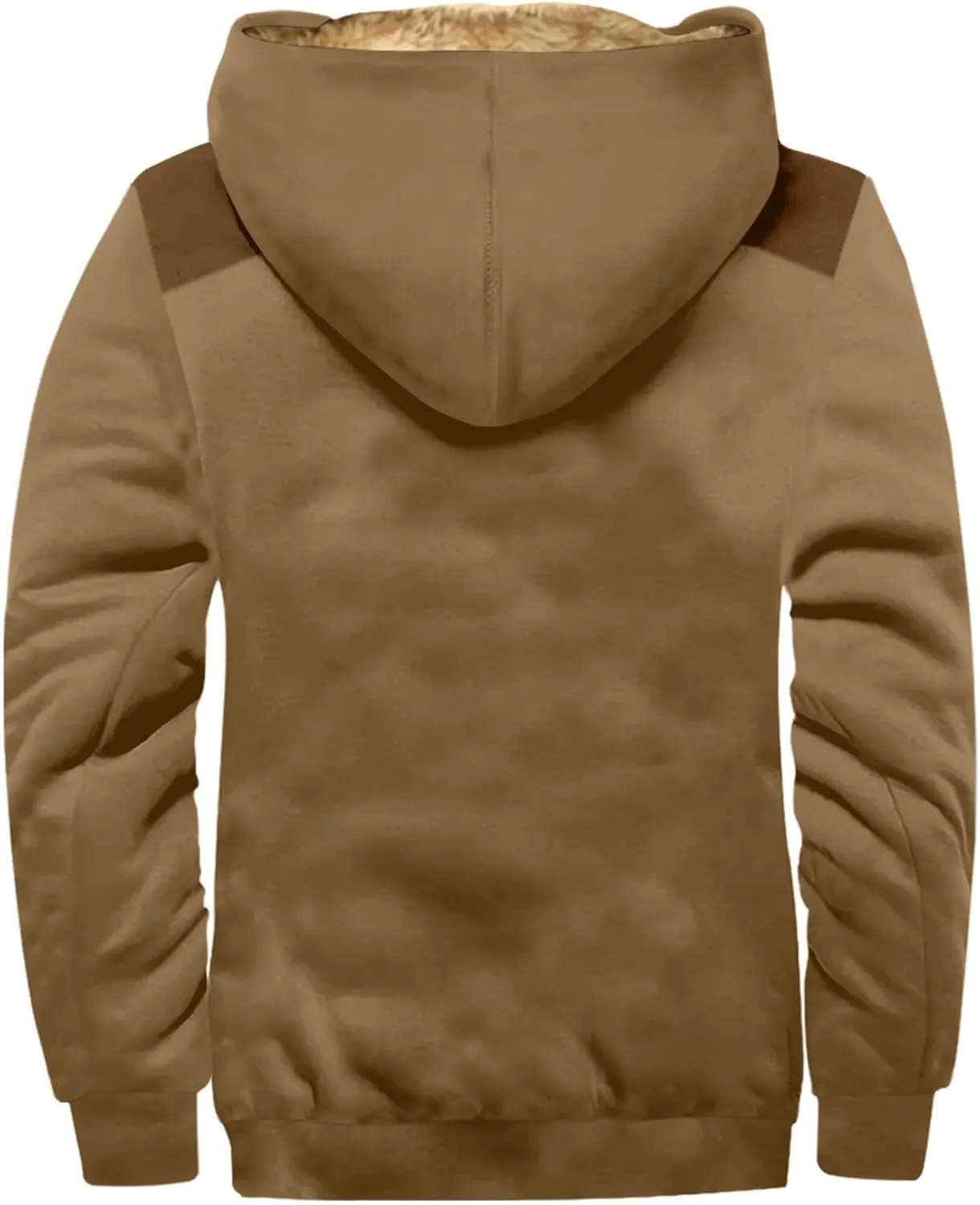 Mens Loose Pullover Coats Long Sleeve Zipper Hooded Loose-Fitting Coat Cycling Jackets for Men