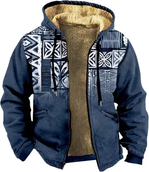 Mens Loose Pullover Coats Long Sleeve Zipper Hooded Loose-Fitting Coat Cycling Jackets for Men