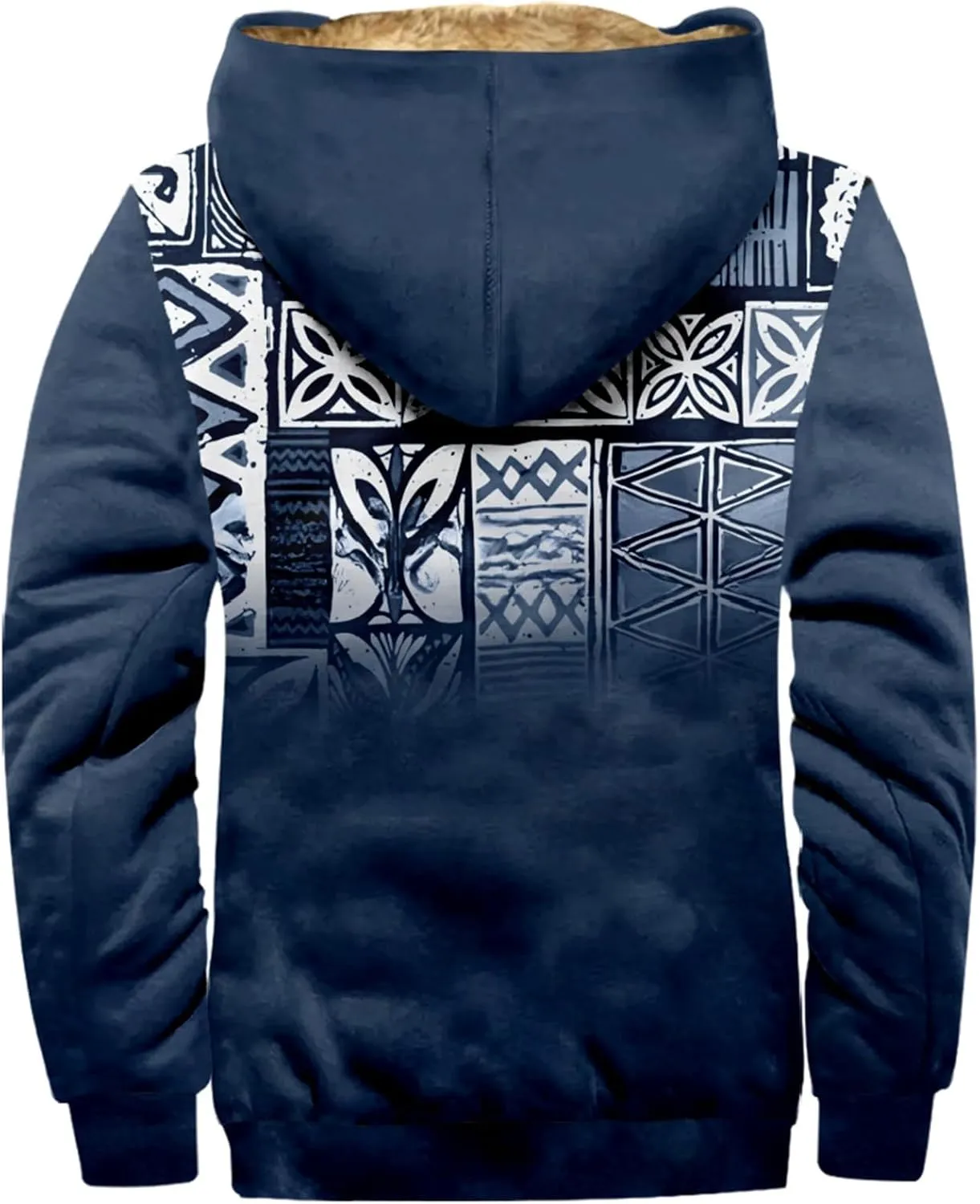 Mens Loose Pullover Coats Long Sleeve Zipper Hooded Loose-Fitting Coat Cycling Jackets for Men