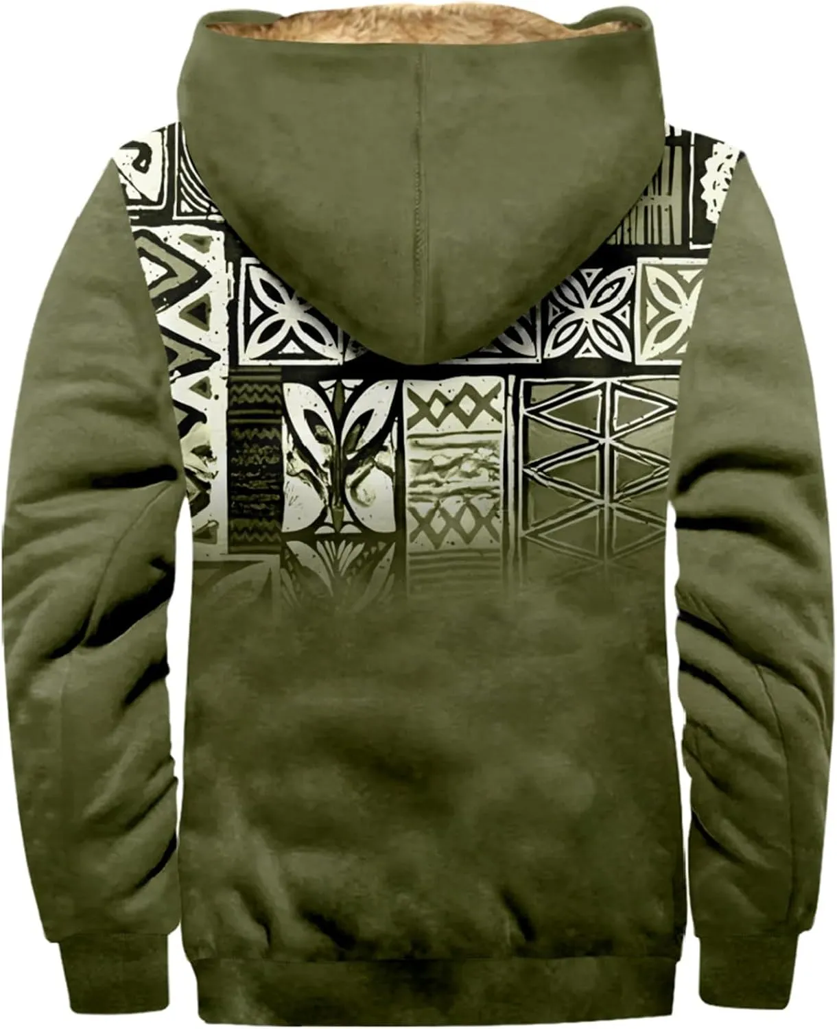 Mens Loose Pullover Coats Long Sleeve Zipper Hooded Loose-Fitting Coat Cycling Jackets for Men