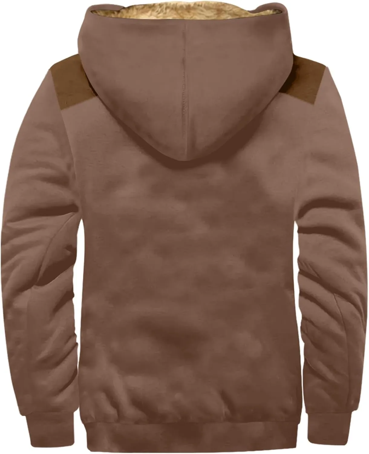 Mens Loose Pullover Coats Long Sleeve Zipper Hooded Loose-Fitting Coat Cycling Jackets for Men