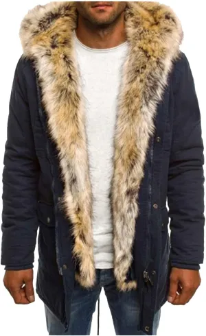 Mens Sherpa Jacket Fleece Lined Motorcycle Tactical Cargo Jacket Warm Zip Up Thickened Trucker Winter Warm Pea Coats