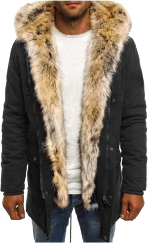 Mens Sherpa Jacket Fleece Lined Motorcycle Tactical Cargo Jacket Warm Zip Up Thickened Trucker Winter Warm Pea Coats