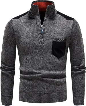 Men's Thermal Hoodie Fashion Long Sleeve Warm Solid Color Hooded Jackets Tops