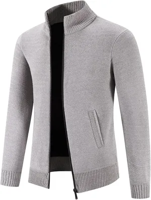 Men's Thermal Hoodie Fashion Long Sleeve Warm Solid Color Hooded Jackets Tops