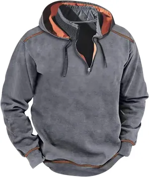 Men's Warm Military Tactical Sport Fleece Hoodie Jackets Winter Sweatshirt Quarter Zip Outdoor Adventure Pullover