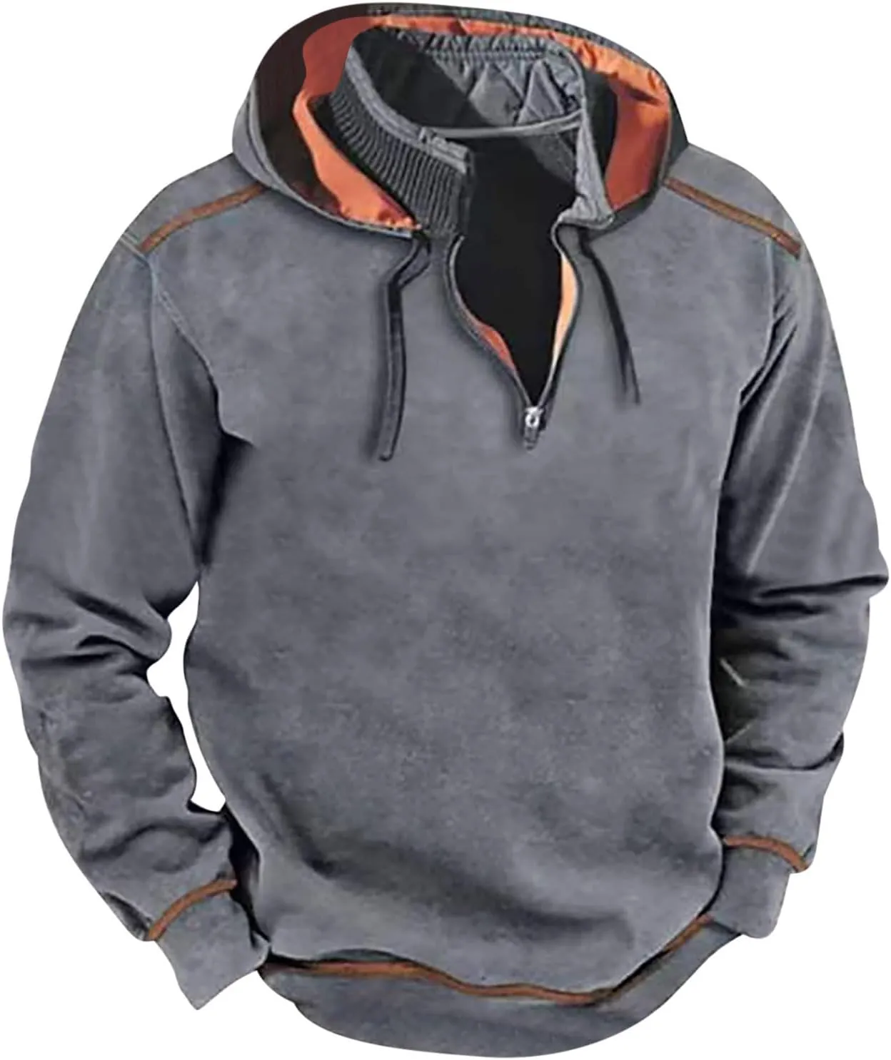 Men's Warm Military Tactical Sport Fleece Hoodie Jackets Winter Sweatshirt Quarter Zip Outdoor Adventure Pullover