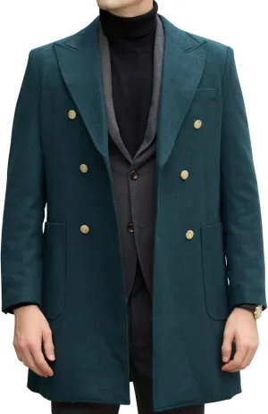 Mens Winter Jacket Trench Coats for Men Long Jackets Warm Peacoat Men's Double Breasted Overcoat