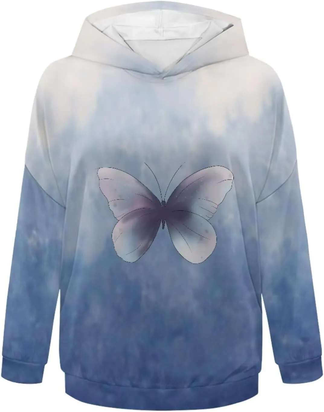NDISTIN Ladies Loose Hooded Pullover Soft Loose Sweatshirts for Women Loose Fit for Women's Everyday Fitness