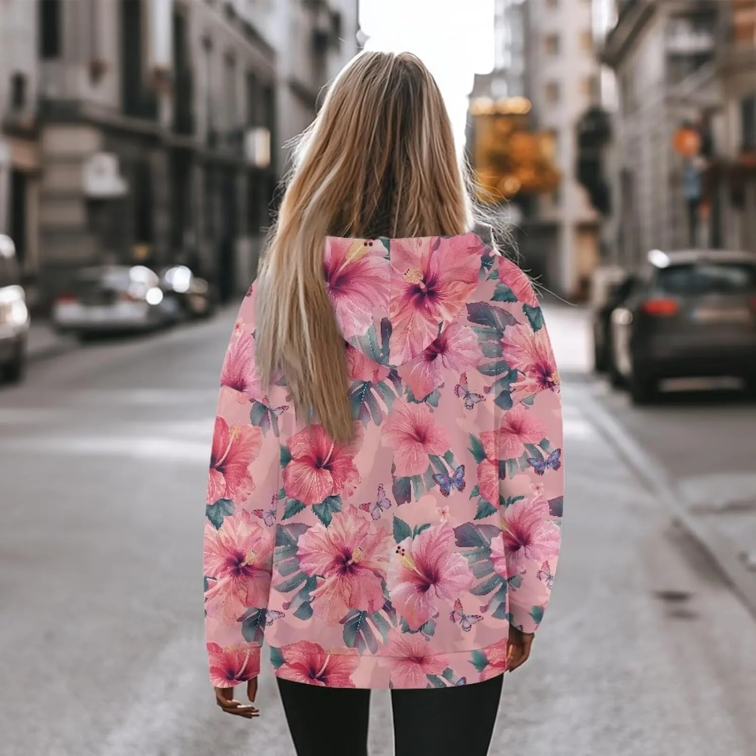 NDISTIN Ladies Loose Hooded Pullover Soft Loose Sweatshirts for Women Loose Fit for Women's Everyday Fitness