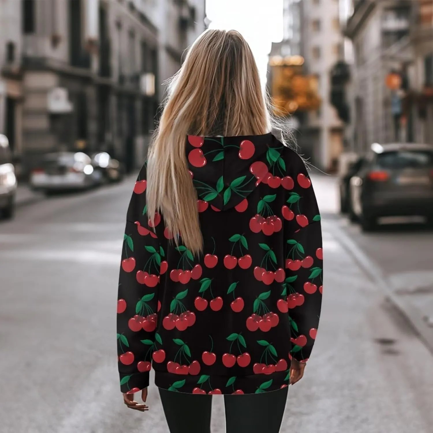 NDISTIN Ladies Loose Hooded Pullover Soft Loose Sweatshirts for Women Loose Fit for Women's Everyday Fitness