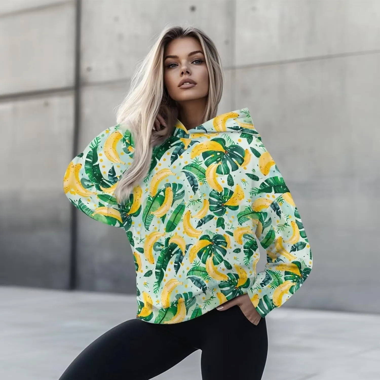 NDISTIN Ladies Loose Hooded Pullover Soft Loose Sweatshirts for Women Loose Fit for Women's Everyday Fitness