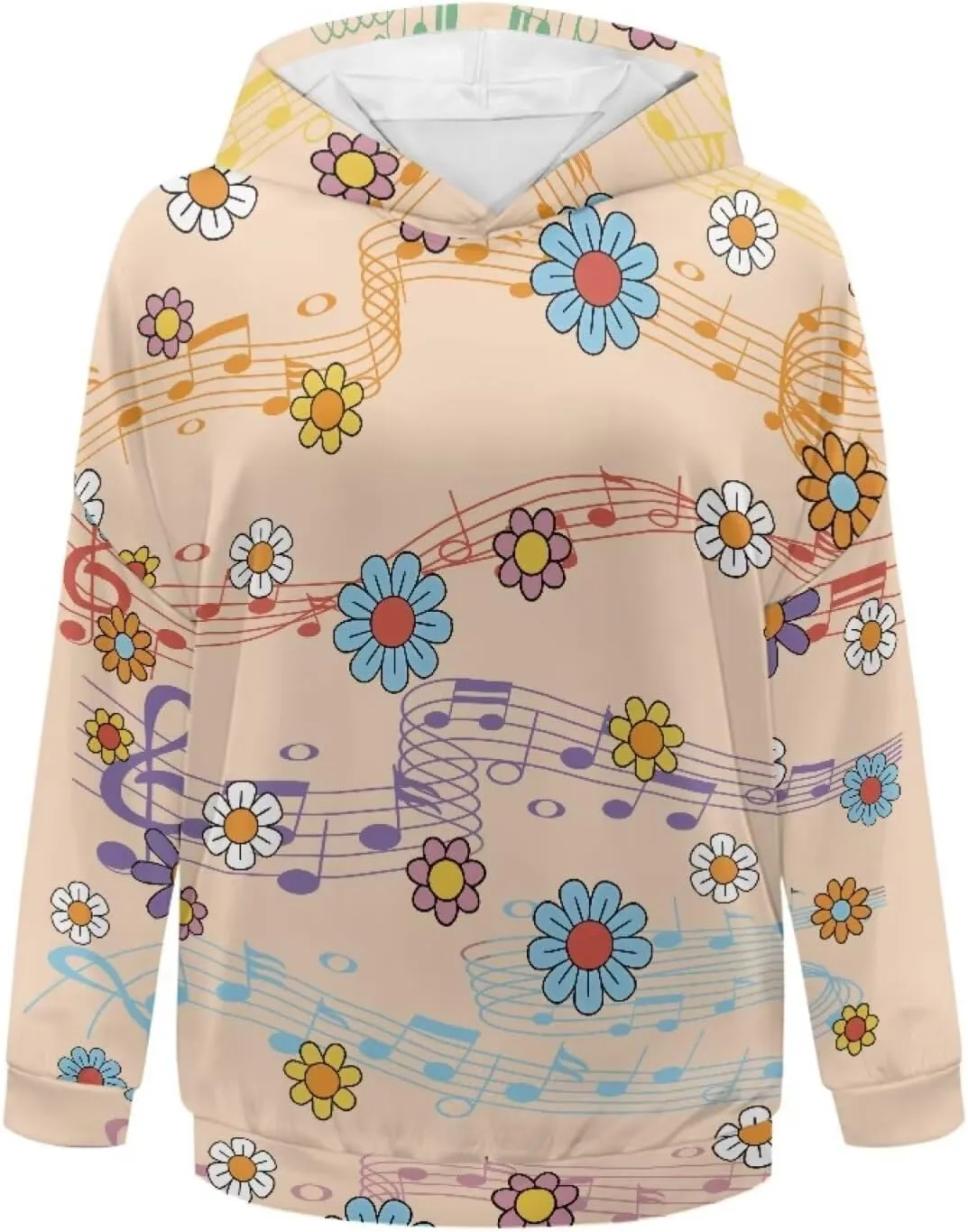NDISTIN Sweatshirts for Women Loose Fit Slim Fit Ladies Loose Hooded Pullover Loose Daily Ideal Clothes