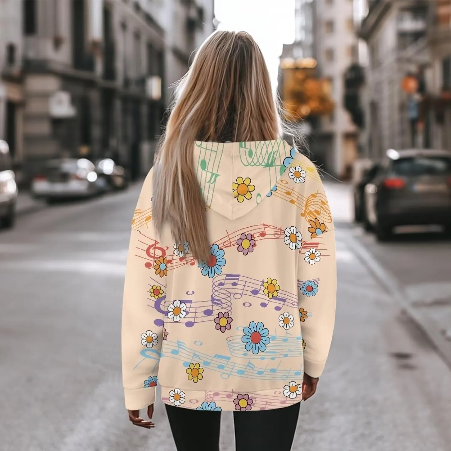 NDISTIN Sweatshirts for Women Loose Fit Slim Fit Ladies Loose Hooded Pullover Loose Daily Ideal Clothes