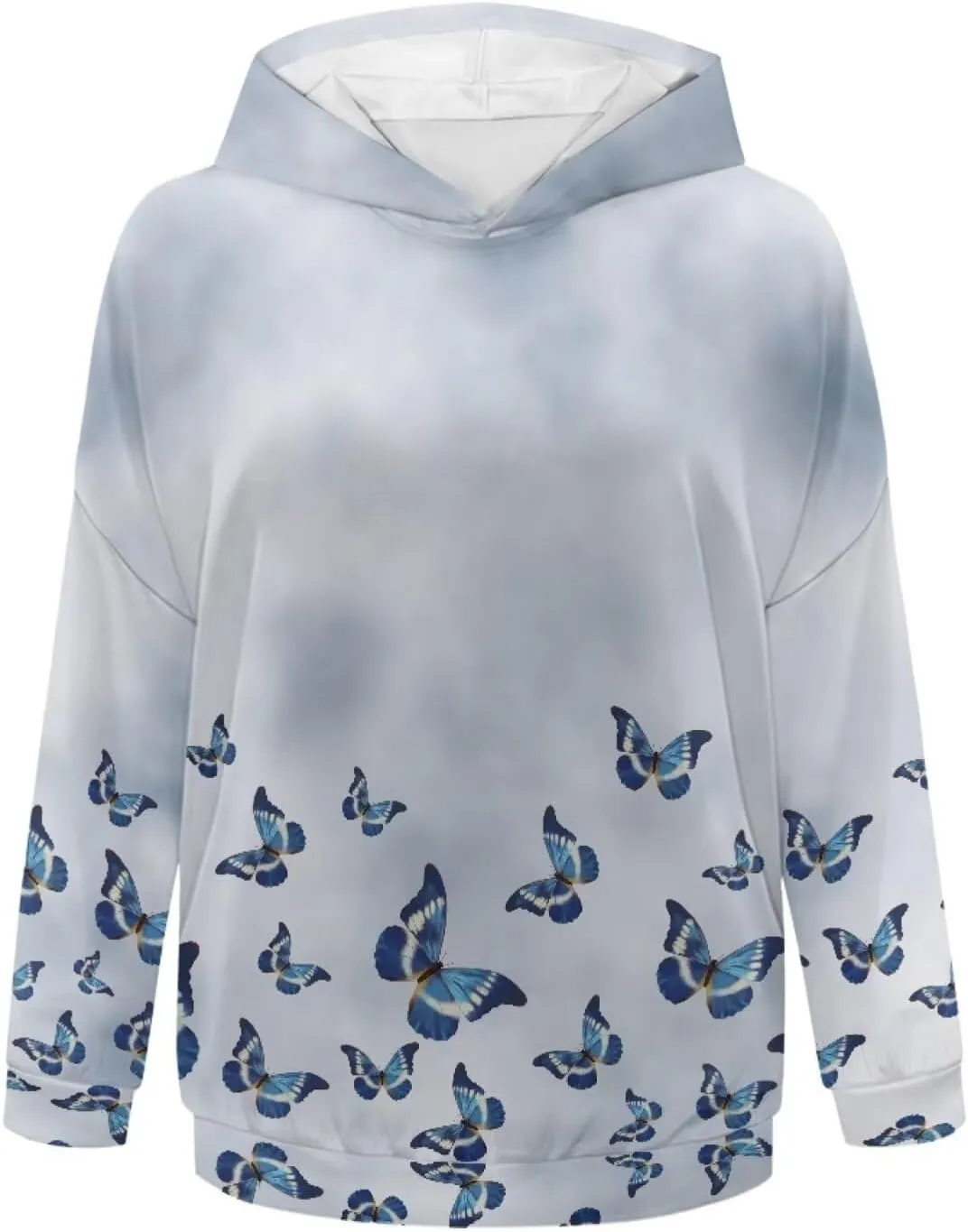 NDISTIN Sweatshirts for Women Loose Fit Slim Fit Ladies Loose Hooded Pullover Loose Daily Ideal Clothes