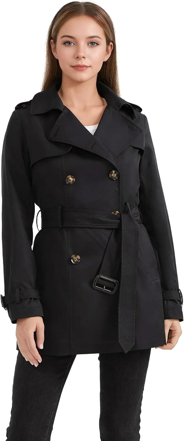 Orolay Women's Double Breasted Trench Coat Windbreaker Jacket with Belt