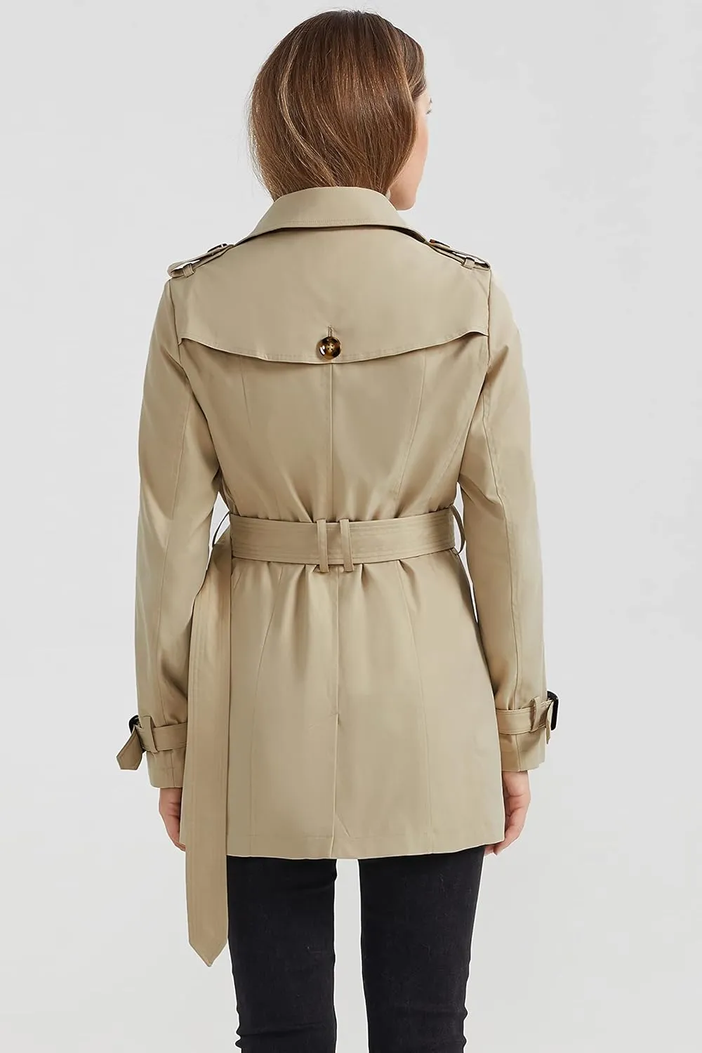 Orolay Women's Double Breasted Trench Coat Windbreaker Jacket with Belt