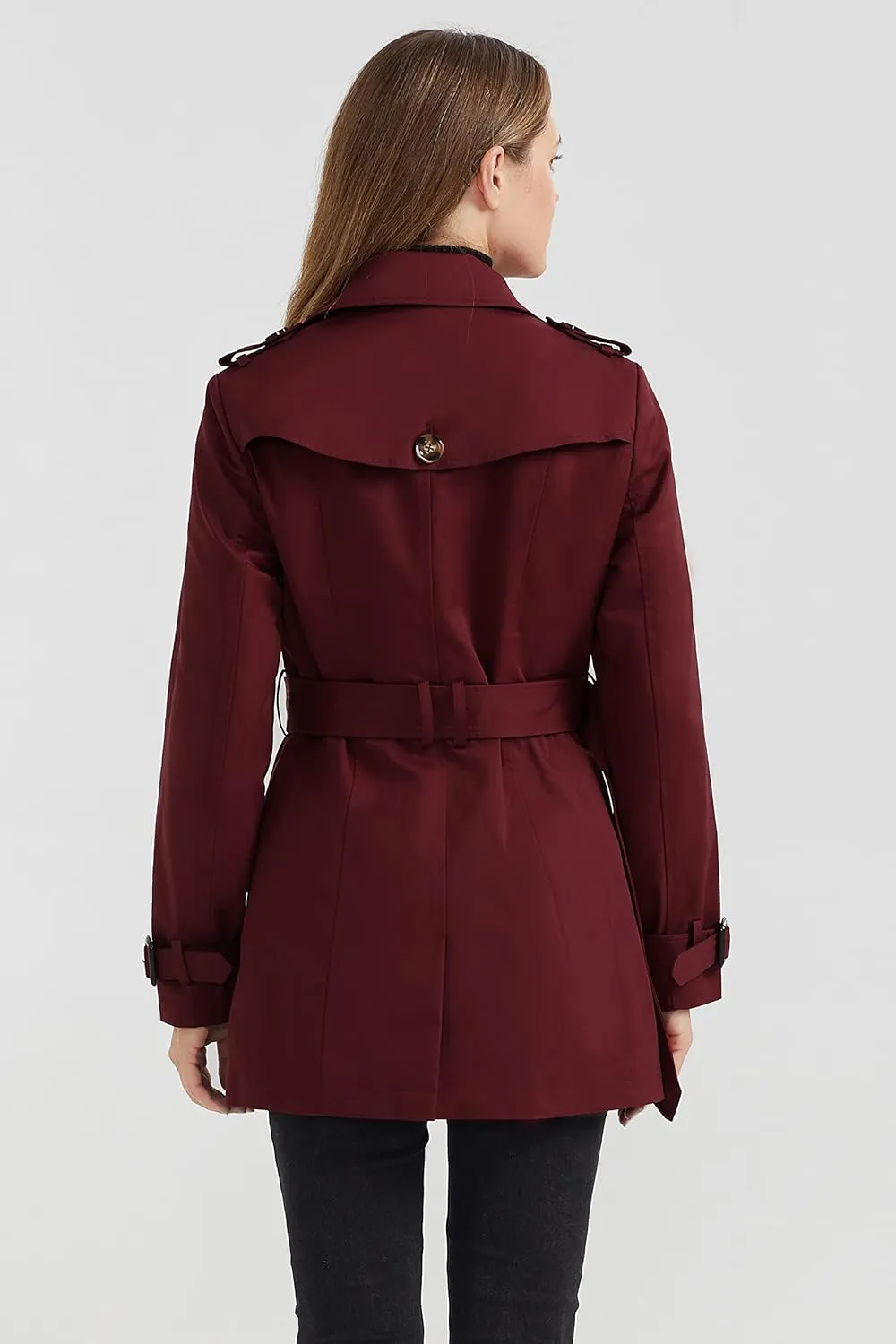 Orolay Women's Double Breasted Trench Coat Windbreaker Jacket with Belt