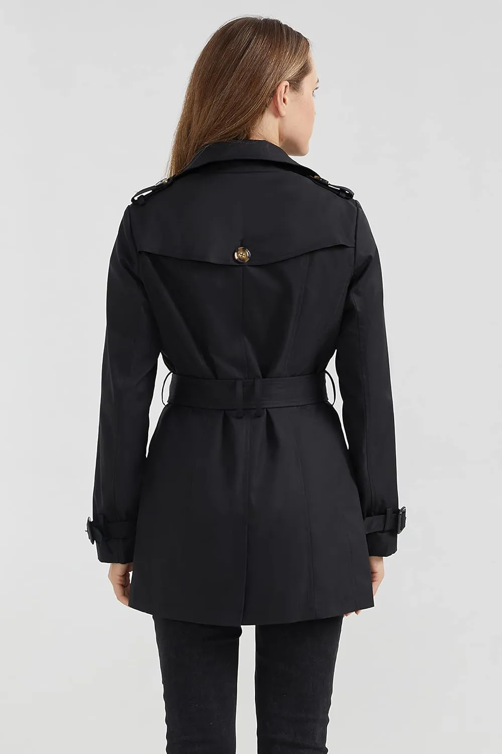 Orolay Women's Double Breasted Trench Coat Windbreaker Jacket with Belt