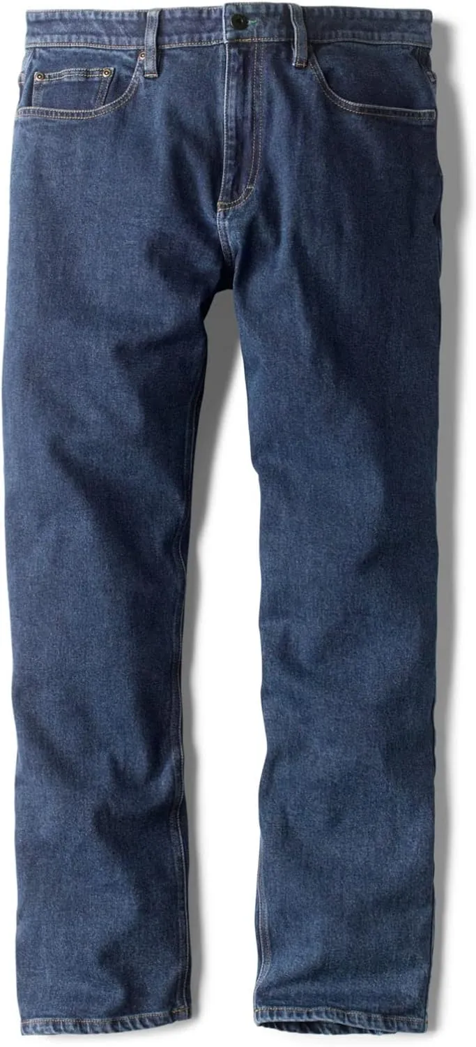Orvis Montana Morning Denim Blue Jeans for Men - Improved Active Fit Mid-Stretch with Straight Leg and Clean Stitching