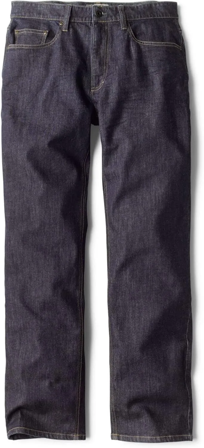 Orvis Montana Morning Denim Blue Jeans for Men - Improved Active Fit Mid-Stretch with Straight Leg and Clean Stitching