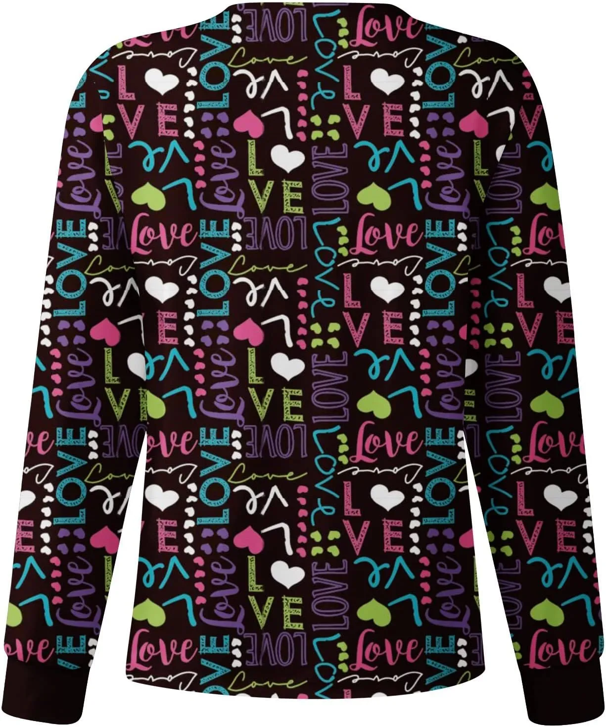Scrubs Jacket for Women Plus Size Snap Front Warm Up Nurse Doctor Work Uniforms Butterfly Print Scrub Tops with Pockets