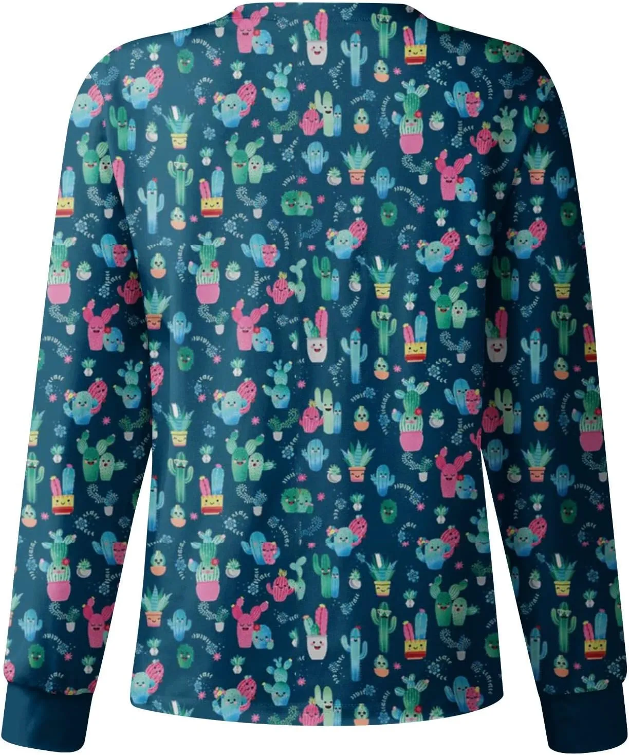 Scrubs Jacket for Women Plus Size Snap Front Warm Up Nurse Doctor Work Uniforms Butterfly Print Scrub Tops with Pockets