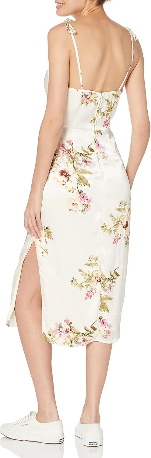 Speechless Women's Sleeveless Midi Satin Dress
