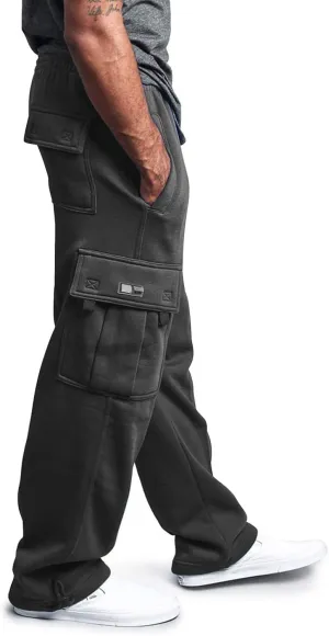 Sweatpants for Men Waist Solid Color Pocket Trousers Loose Sports Trousers Sweat Pants Workout Pants Cargo