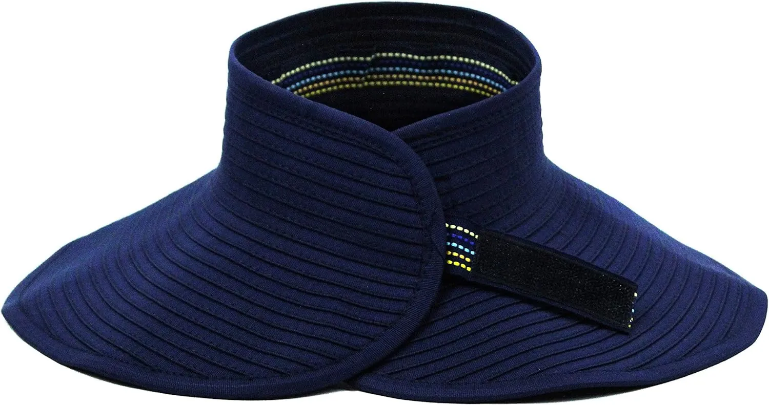 SwimZip Women's Wide Brim Sun Visor - UPF 50  Sun Protection