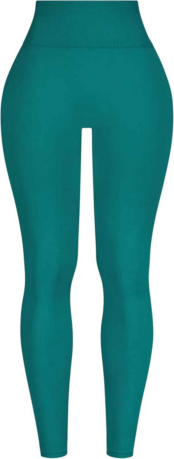 Thick High Waist Seamless Leggings for Women - Workout Leggings Yoga Pants - Stretchy with Tummy Control