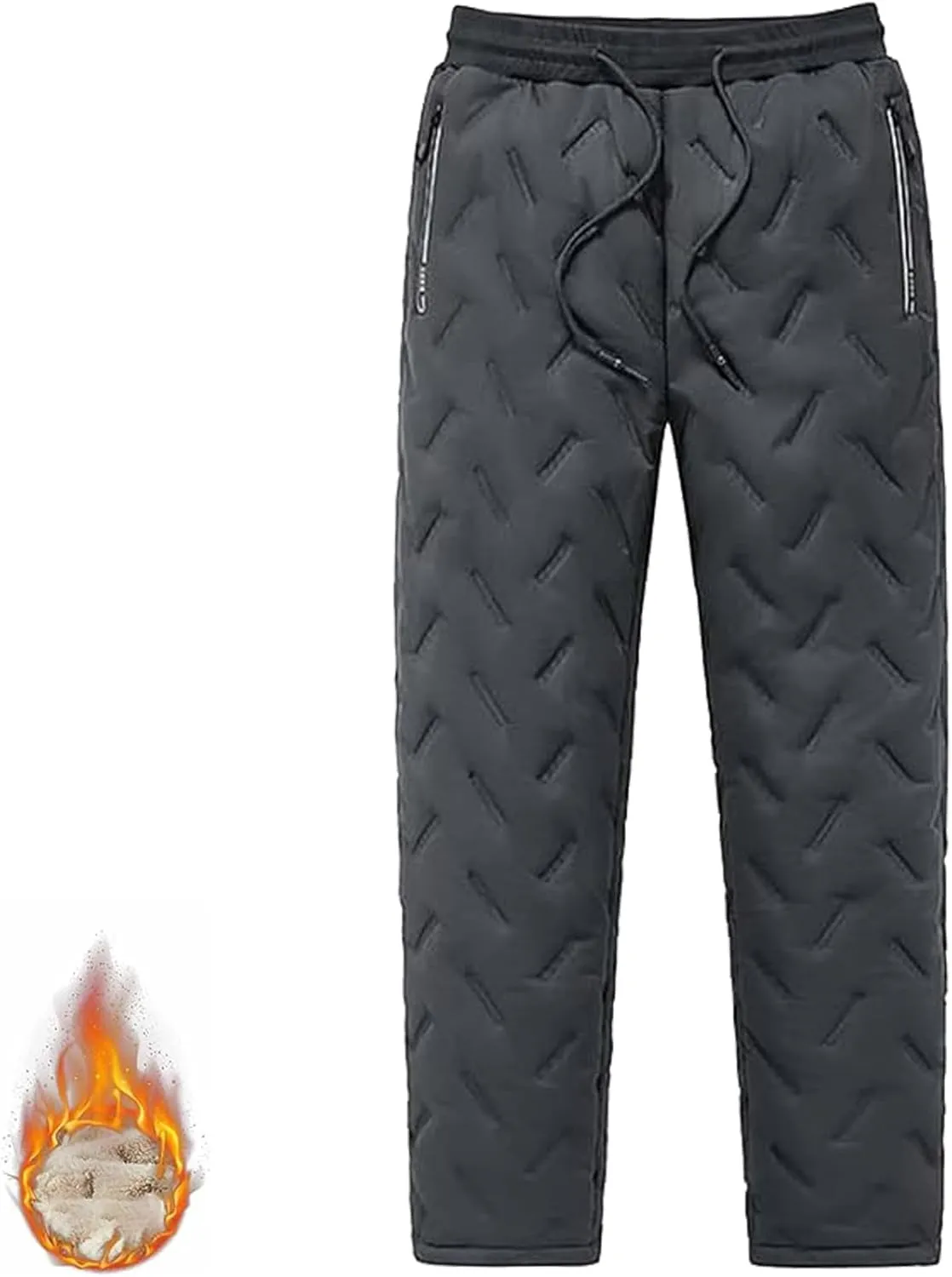 Unisex Lambswool Fleece-Lined Joggers, Winter Lambswool Fleece Jogging Bottoms, Warm Thick Jogger Pants