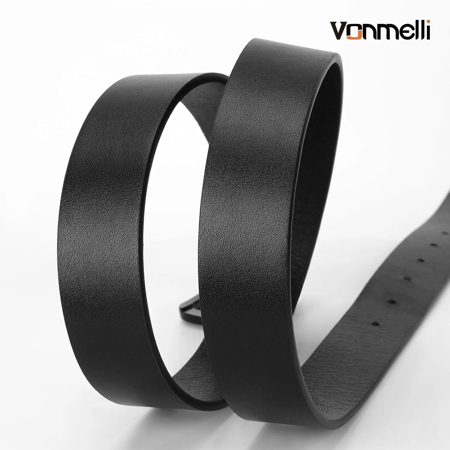 VONMELLI Women's Soft Faux Leather Belt for Jeans Pants Dress Fashion Ladies Waist Belt with Gold/Silvery Buckle