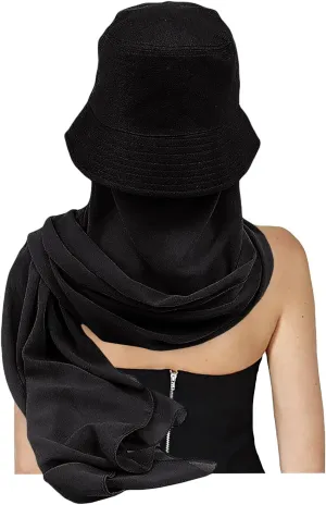 Wide Brim Sun Hat with Neck Flap Sun Visor Hat for Women UV Protection Hat Face Cover Sun Shawl Full Cover Visor