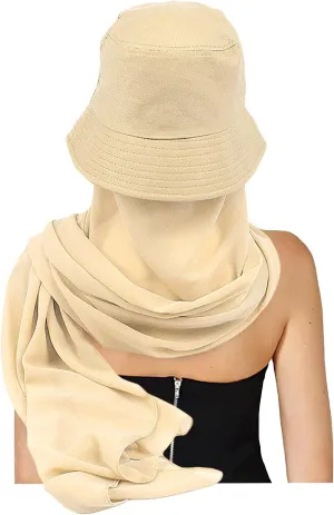 Wide Brim Sun Hat with Neck Flap Sun Visor Hat for Women UV Protection Hat Face Cover Sun Shawl Full Cover Visor