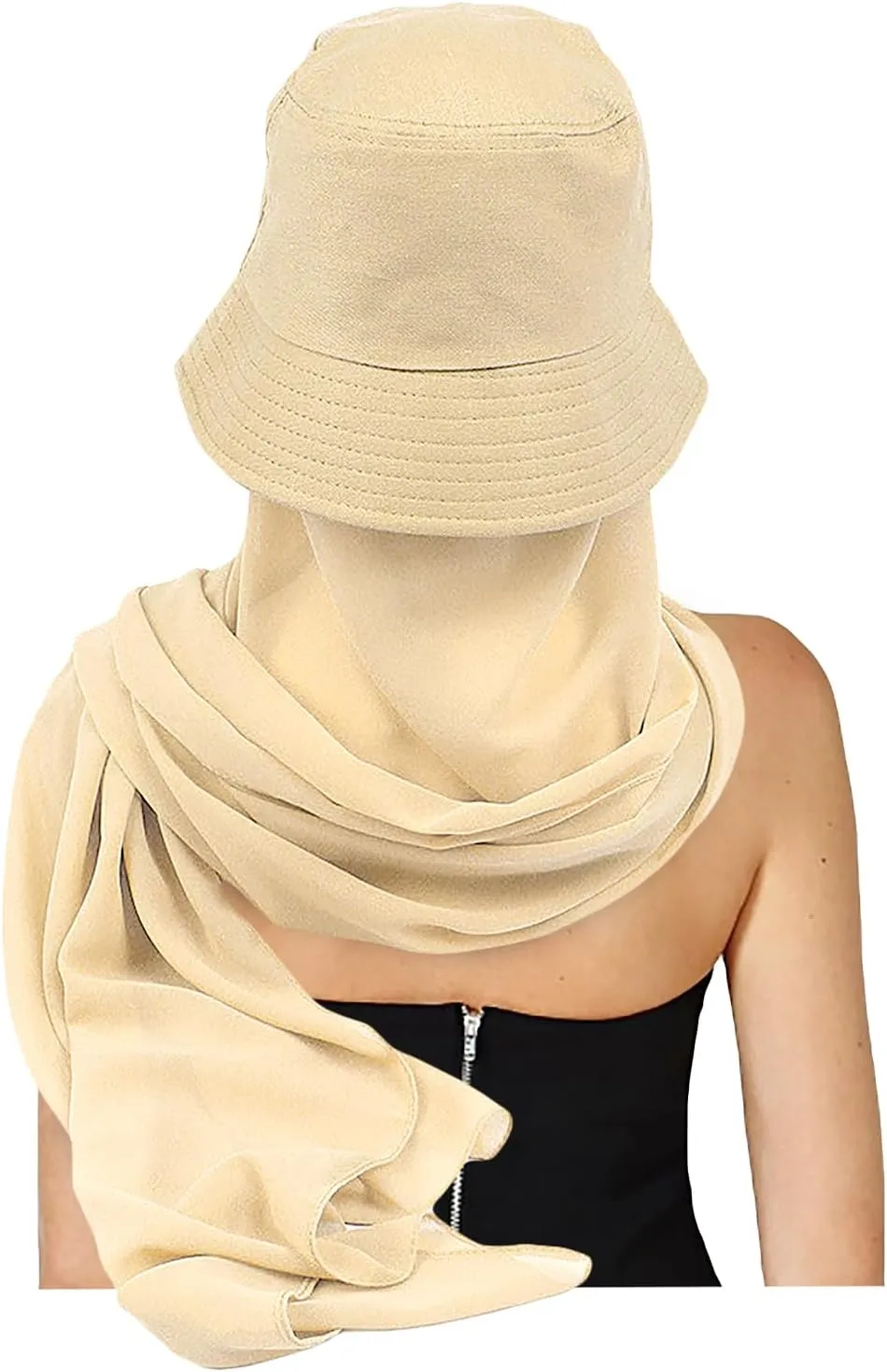Wide Brim Sun Hat with Neck Flap Sun Visor Hat for Women UV Protection Hat Face Cover Sun Shawl Full Cover Visor