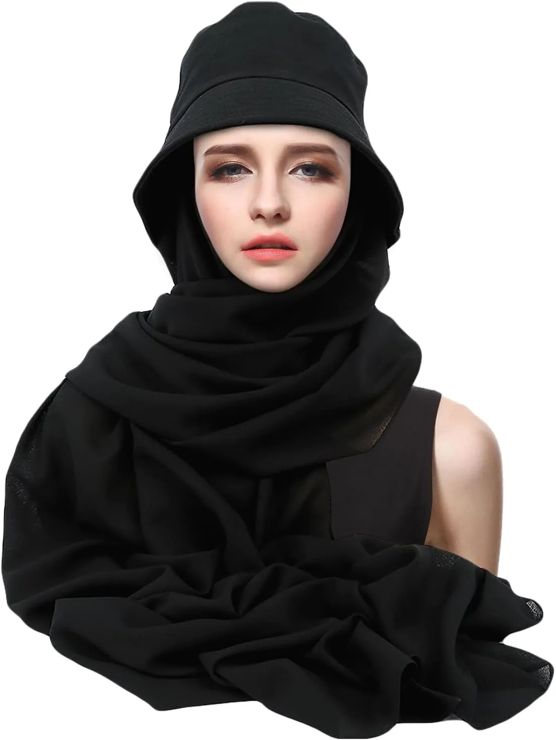 Wide Brim Sun Hat with Neck Flap Sun Visor Hat for Women UV Protection Hat Face Cover Sun Shawl Full Cover Visor