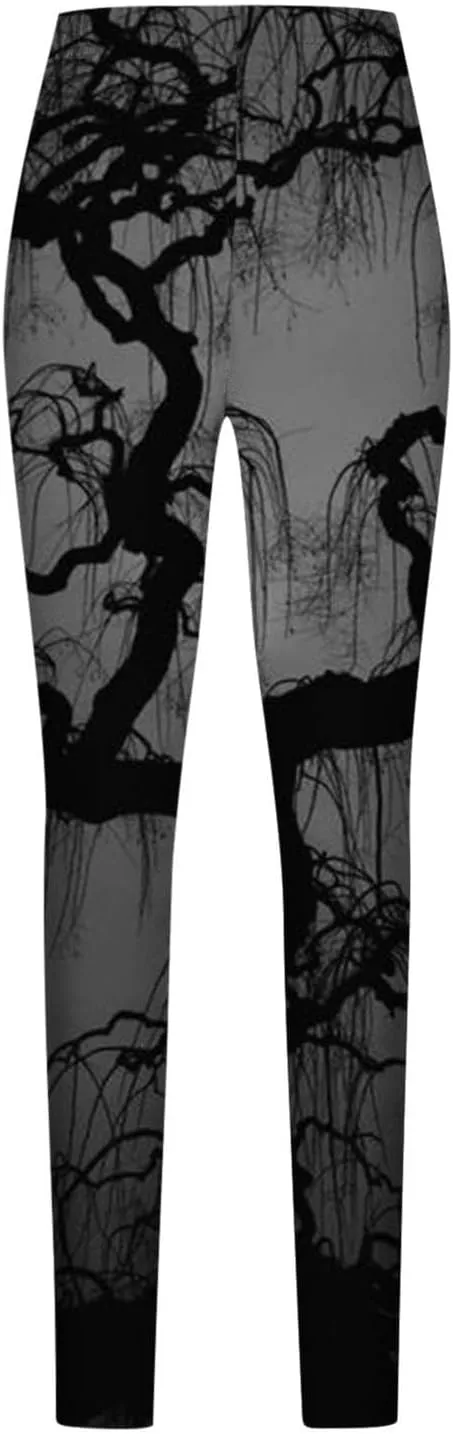 Women Halloween Leggings Striped Halloween Print Collection High Halloween Pumpkin Head Stripes Print Legging Slim